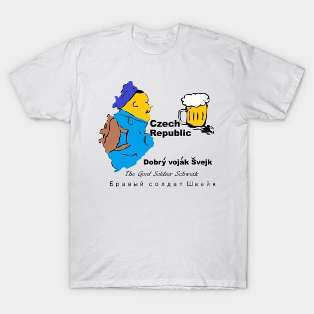 A funny map of Czech Republic. T-Shirt by percivalrussell